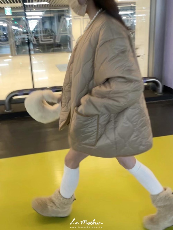 彈性壓紋鋪棉短褲